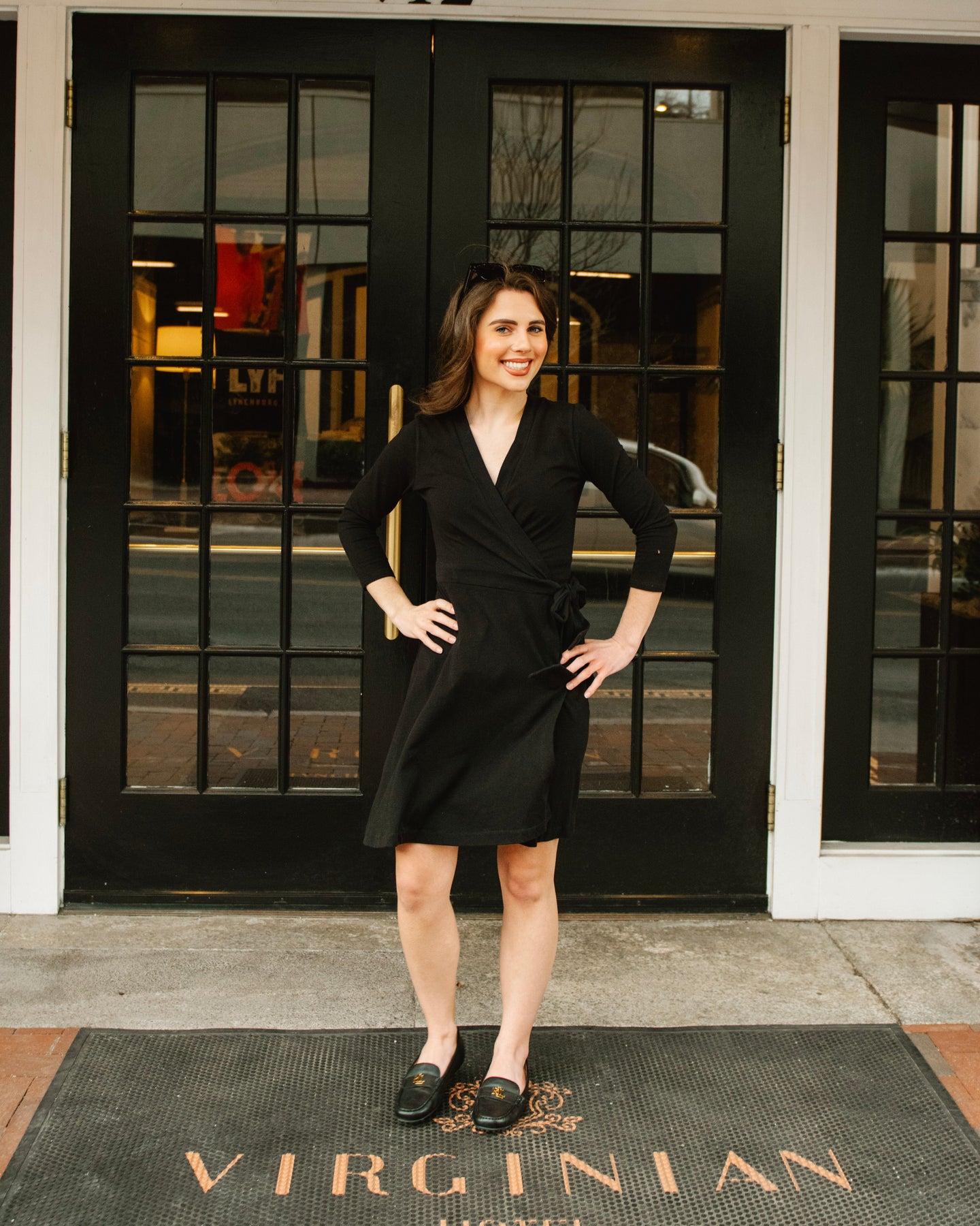 Luxury Wrap Dress in Black COL1972 Luxury Wrap Dress in Black COL1972