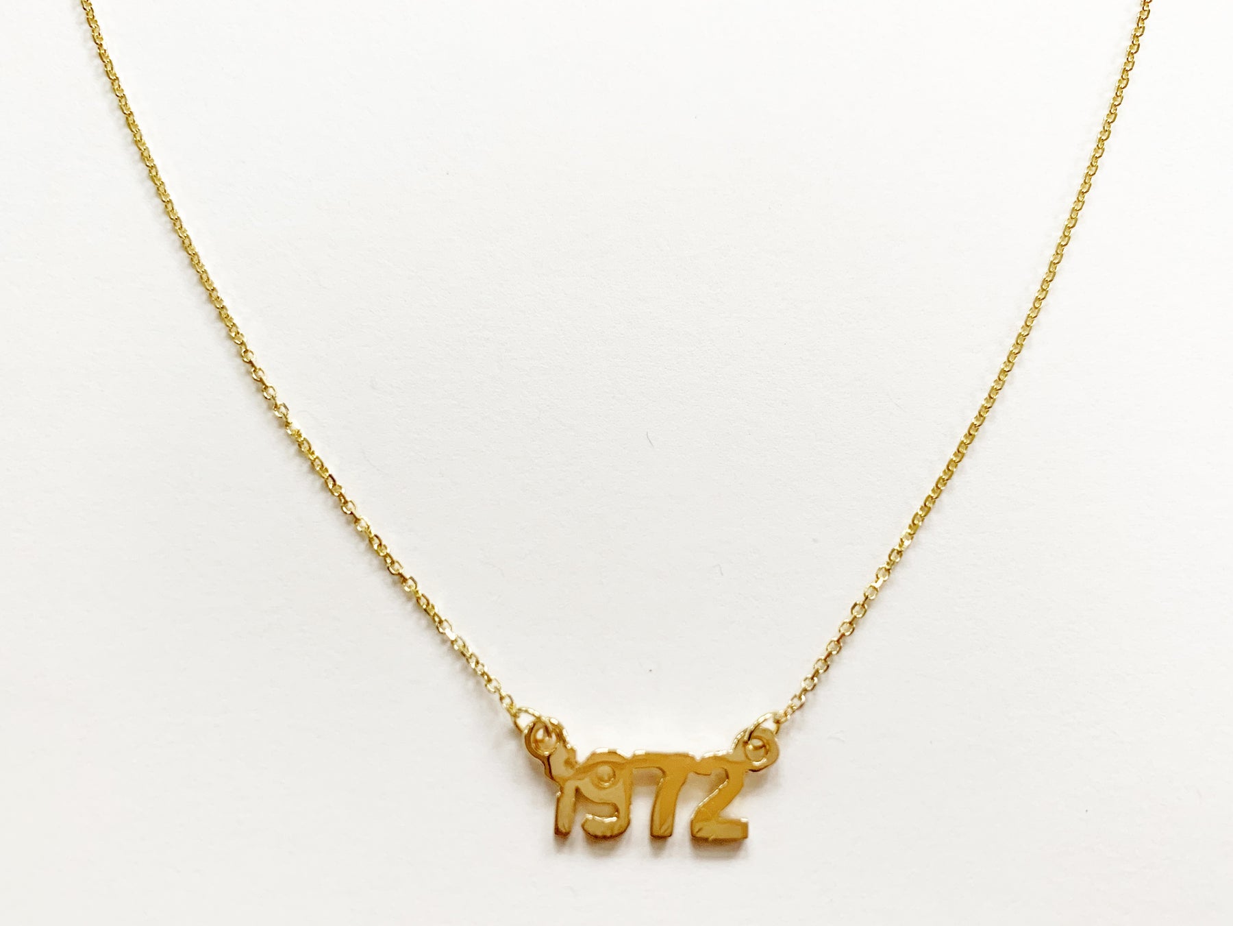 14K Yellow Gold 1972 Necklace – COL1972